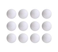 12Pcs Practice Plastic Golf Balls,Cheap & Useful,42mm Practices Ball,Air Flow for Airflow,Outdoor Indoor Training Kids Swing Driving Range Home Games,Provides Unparalleled Tactile Feedback,White