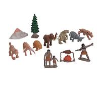 12PCS Prehistoric Life Figurines Realistic Historical Toy Set with Animal Ornaments Playset for Kids Education Ages 3+ (twelve suits)