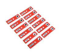 12PCS Prepared Microscope Slides, Plastic Colored Biological Sample Biology Slides Root Viewer Kit Microscope Accessories for Students Education (Red)