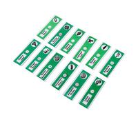 12PCS Prepared Microscope Slides, Plastic Colored Biological Sample Biology Slides Root Viewer Kit Microscope Accessories for Students Education (Green)