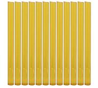 12Pcs Professional Hair Extensions Sticks, Hair Styling Tool Gun Bond Glue Wig Hair Extension Hot Melt Glue Adhesive Sticks, Hair Adhesive Stick (yellow)