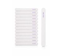12pcs Professional Nail Files 100/180 Grit, Double Sided Emery Boards Washable Half-Moon Emery Boards Nail Files, Acrylic and Poly Nail Extension Gel Files, and Precise Expert Nail Files