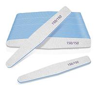 12PCS Professional Nail Files Set, 150/150 Grit Double Sided Emery Board, Nail Styling Tools, Washable and Reusable, Acrylic Nail Files for Natural or Thick Nails