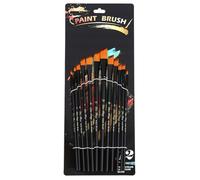 12PCS Professional Watercolor Paint Brush Wood Paintbrush for Acrylics Gouaches Oil Painting Mininature Art Brushes