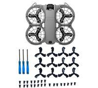 12Pcs Propellers Compatible with DJI Neo 2 Accessories - Plastic Replacement Propeller Blades, Lightweight Quiet Low-Noise Design, Durable Flexible Drone Spare Parts Including Screws and Screwdriver