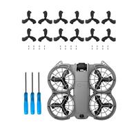 12Pcs Propellers for DJI Neo 2 - PC Replacement Propeller Blades, Lightweight Quiet Low-Noise Design, Durable Flexible Drone Spare Parts,Black
