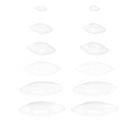 12pcs Ptfe Cylinder Stir Bar White for Laboratory Experiment