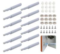 12PCS Push Catch Plastic Automatic Opener, Push Openers for Cupboards, Magnetic Tip On Plastic Push Catch, Cupboard Door Opener, Push to Open Door Catches for Kitchen Wardrobe Cabinet Doors