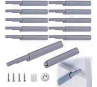 12Pcs Push to Open Door Catches, Open and Close The Door with a Single Push | Magnetic Door Catch, Soft Close Cabinet Door Push Latch, Touch Release Door Opener for Kitchen Cupboard Closet Wardrobe