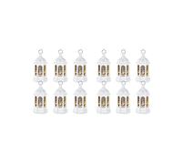 12Pcs Ramadan Candle Mubarak Lantern LED Eid Mubarak Lantern Moon Star Lights Moroccan Style Hanging Lantern B