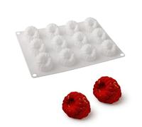 12pcs Raspberry Dessert Fruit Lolli Silicone Mould White Cake Maker