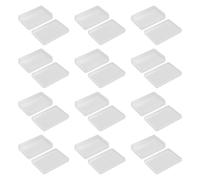 12pcs Rectangular Plastic Box 10cm Bauble Storage Box for Poker Cards