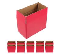 12pcs Red Paper Gift Box for Party and Wedding Wrapping | Simple Design, Fine Workmanship, Smooth Surface, Lightweight Portable Paper Construction, Easy to Clean