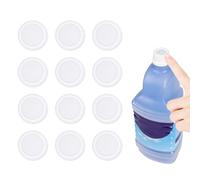 12pcs Refillable Bottle Cap Silicone Gasket for Swiffer Wet Jet Mop Cleaning Solution, DIY Reusable Bottle Refill Container Leakproof Household Cleaning Supplies