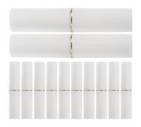 12pcs Refillable Plastic Lipstick Tube 2.8g White for DIY | Detailed Application, Portable Size, Modern Sleek Profile, Handmade Cosmetics Use, Keeps Colors True