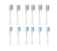 12PCS Replacement Tooth Brush Heads,Compatible for Oclean X/X PRO/ Z1/ F1/ One/Air 2 /SE Sonic Soft Electric(6 Grey 6 Blue)