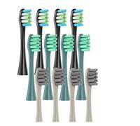 12PCS Replacement Vacuum Brush Heads, Compatible for X PRO/ Z1/ F1/ One/Air 2 /SE Soft Deep 3 Color Sealed Packed Nozzles(4B4E4BG)