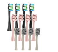 12PCS Replacement Vacuum Brush Heads, Compatible for X PRO/ Z1/ F1/ One/Air 2 /SE Soft Deep 3 Color Sealed Packed Nozzles(4B4P4BG)