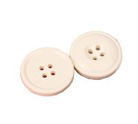 12pcs Resin 4 Holes Buttons Sewing Accessories for Clothing Decorative Plastic Buttons DIY, Beige, 20mm