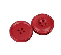 12pcs Resin 4 Holes Buttons Sewing Accessories for Clothing Decorative Plastic Buttons DIY, Red, 25mm