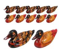 12pcs Resin Mandarin Duck Chopsticks Rest, Cute Animal Holder | Flat Stable Base, Secure Utensil Support, Easy Cleaning, for Hotel Buffets and Themed Dinners