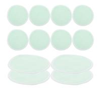 12pcs Reusable Bamboo Fiber Makeup Remover Pads in Green | Washable Beauty Pads, Portable Multi Functional Design, Efficient and Safe Use, Bamboo Fibre Finish