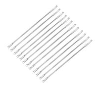 12PCS Reusable Stainless Steel Seafood compatible withks compatible withHome Silver Perfect compatible withCracking Hard Shells 16.30X0.60X0.30CM