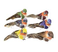 12PCS Robin Bird Christmas Tree Decoration Craft Ornament Home Garden Decor Very Cute Artificial Feather Very Popular and Useful