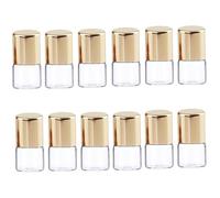 12PCS Roll on Bottles, 1ml Portable Refillable Empty Clear Glass Oil Roller Bottles for Essential Oils Fragrance Cosmetics, Only Bottle Glass Roller for Oils