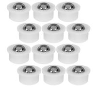 12pcs Roller Ball Transfer Bearing Stainless Steel Swivel | Nylon Construction, Compact Form, Even Load Distribution, Precision Cage, Hardened Balls, Drawer Runner Repair and Home Use