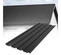 12PCS Roofing Sheets, 115x45cm Corrugated Metal Roof Sheeting Plates, Galvanised Metal Trapezoidal Grooved Roof for Greenhouse, Carport, Garage