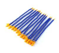 12pcs Round Flat Nose Lathe Coolant Pipe Hose Flexible Cooling Tube for CNC Machine Metalworking Milling Drilling with 360 Degree Bendable Design