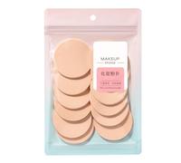 12pcs Round Sponge Puff Set Skin Tone Makeup SpongesSoft Foam Face Powder Puff For Face Cosmetic And Cleansing