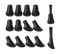 12Pcs Rubber Hiking Stick Tips, Anti-Slip Trekking Pole Tips Protectors