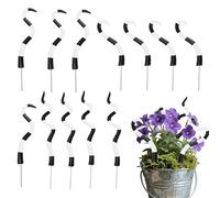 12pcs Sandworm Halloween Plant Stakes, Black and White Halloween Decorative Plant Stakes Spooky Sandworm Yard Decorations for Festive Garden Scary Ornaments