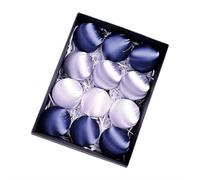 12pcs Satin Christmas Balls, 4-colors Satin Ball Ornaments for Christmas Tree Decoration, Faux Silk Xmas Tree Hanging Shatterproof Ball Set, Luxury Hanging Christ-mas Decorations Baubles for Trees