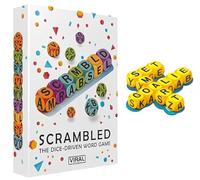 12PCS Scrambled,Scrambled Dice Word Game, Educational Family Board Game with Letter Dice, Crossword Dice Games, Quick Word Game for Kids Adults, Fun Family Board Games for Party (Yellow)