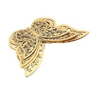 12pcs/set 3D Butterfly Wall Stickers Removable Mural Stickers DIY Art Wall Decals Decor with Glue for Bedroom Wedding Party-Gold