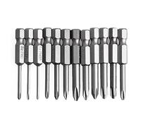 12Pcs/Set 50mm 1/4 Inch Shank For Cross Screwdriver Bits Drill Long For Set Double Ended Extension Sets Star Double Ended