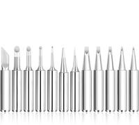 12Pcs/Set 900m Soldering Iron Tips Set for Hakko Yihua Atten Quick Ryobi Soldering Station Guns Solder Iron Tip Replacement for Welding Equipment & Electronic Repairs Accessories