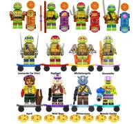 (12Pcs/set-A) 24PCS Teenage Mutant Ninja Turtles TV Movie Mini Figure Sets Horror Sci Fi Fits Lego