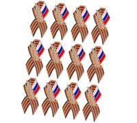 12Pcs / set Classical Russian Flag Badge Pin Brooch with Enhanced Wear Resistance Ideal for Various Occasions Collectible Pin