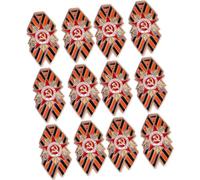 12Pcs / set Classical Russian Flag Badge Pin Brooch with Enhanced Wear Resistance Ideal for Various Occasions Collectible Pin