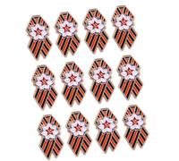 12Pcs / set Classical Russian Flag Badge Pin Brooch with Enhanced Wear Resistance Ideal for Various Occasions Zn Alloy Brooch