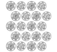 12pcs Sew on Snap Buttons 25mm Metal Press Studs for Clothing