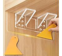 12Pcs Shelf Support Pegs,Double XL-Shaped Support Racks,Self Adhesive Shelves Clips,Strong Partition Holders,Wardrobe Partition Holder Fixing Sticking Hook,Kitchen Clapboard Layer Cabinet Book Shelves