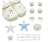12Pcs Shoe Charms Compatible with Crocs, Beach Theme Clog Accessories Set