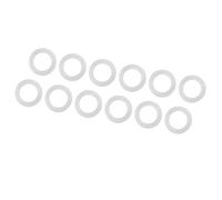 12pcs Silicone Gaskets Flat Washers Rubber O Seali 12pcs Flat Gasket White Silicone O Ring Sealing Washers for Bellows Hoses (1 inch)