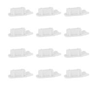 12Pcs Silicone Pen Holder Sleeve Adhesive Pen Holder for Desk Wall Refrigerator Whiteboard Clipboard File Locker