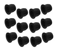 12pcs Silicone Pourer Adapter for Large Neck Bottles, Black